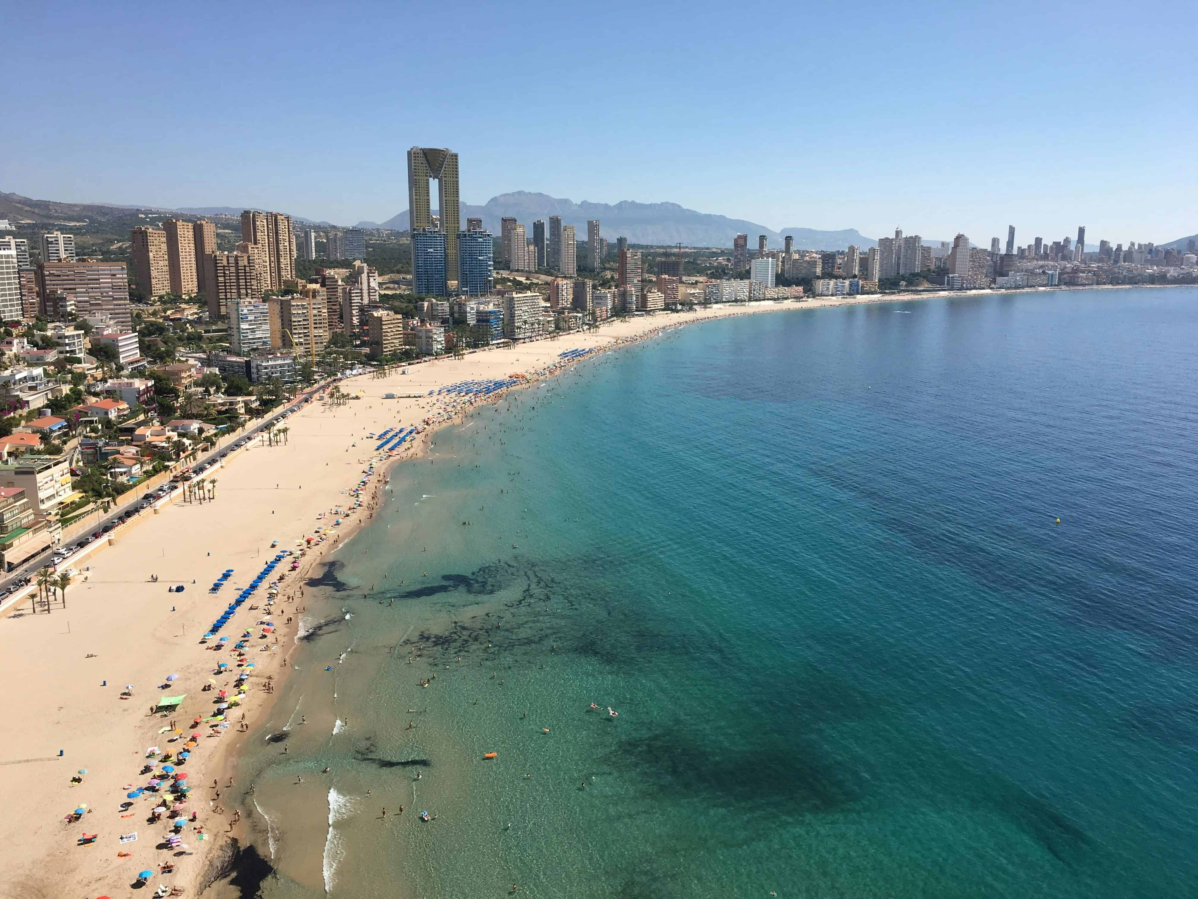 Fornøyelsesparker Benidorm Benidorm skyline